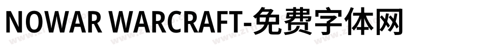 NOWAR WARCRAFT字体转换